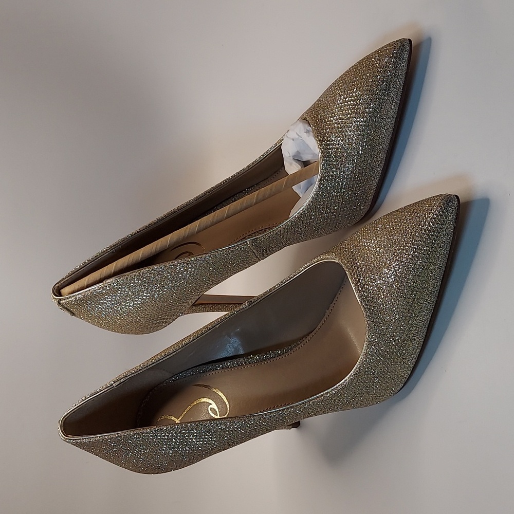 SAM EDELMAN Hazel LT Gold mesh, New open box, size 7M